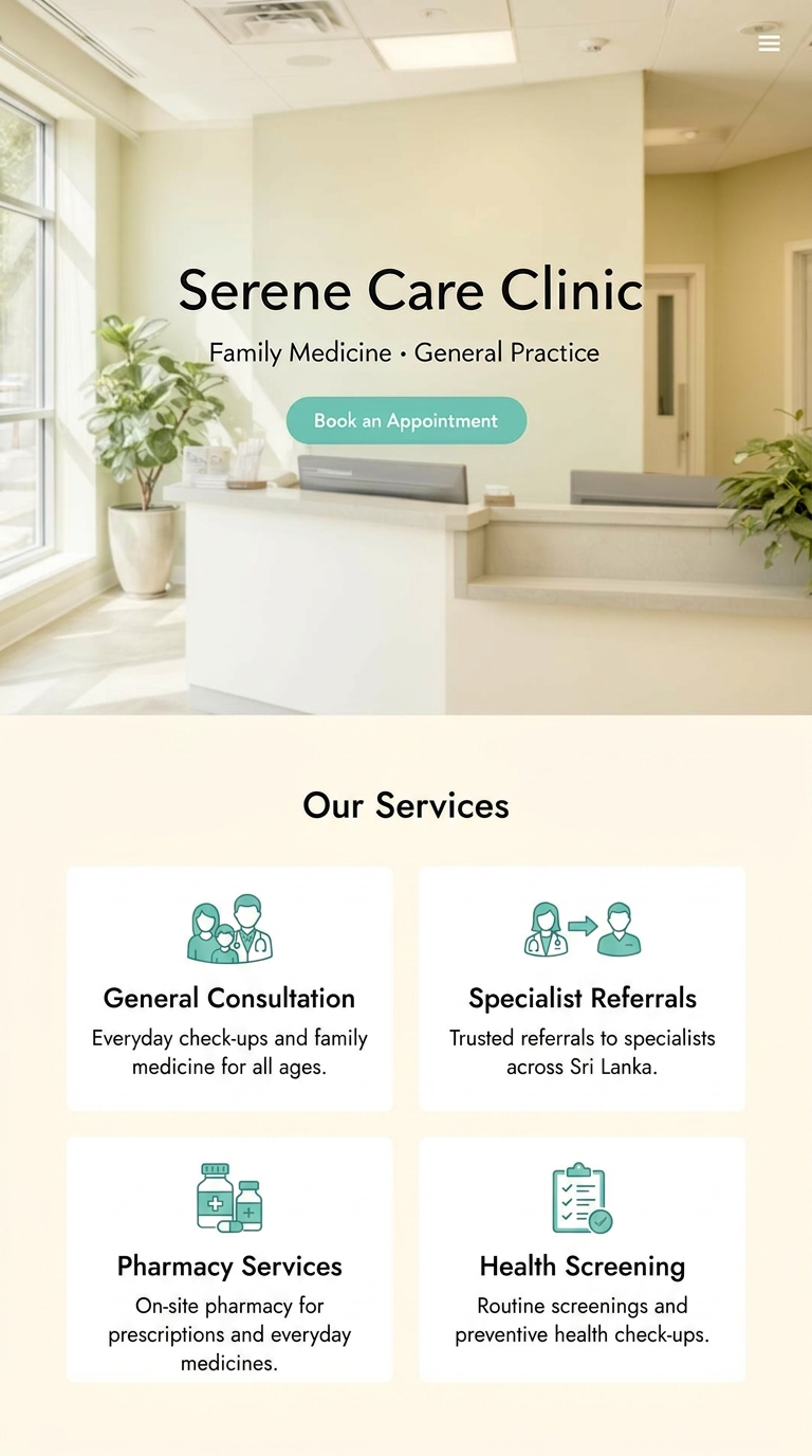 Modern Medical Clinic Website concept design